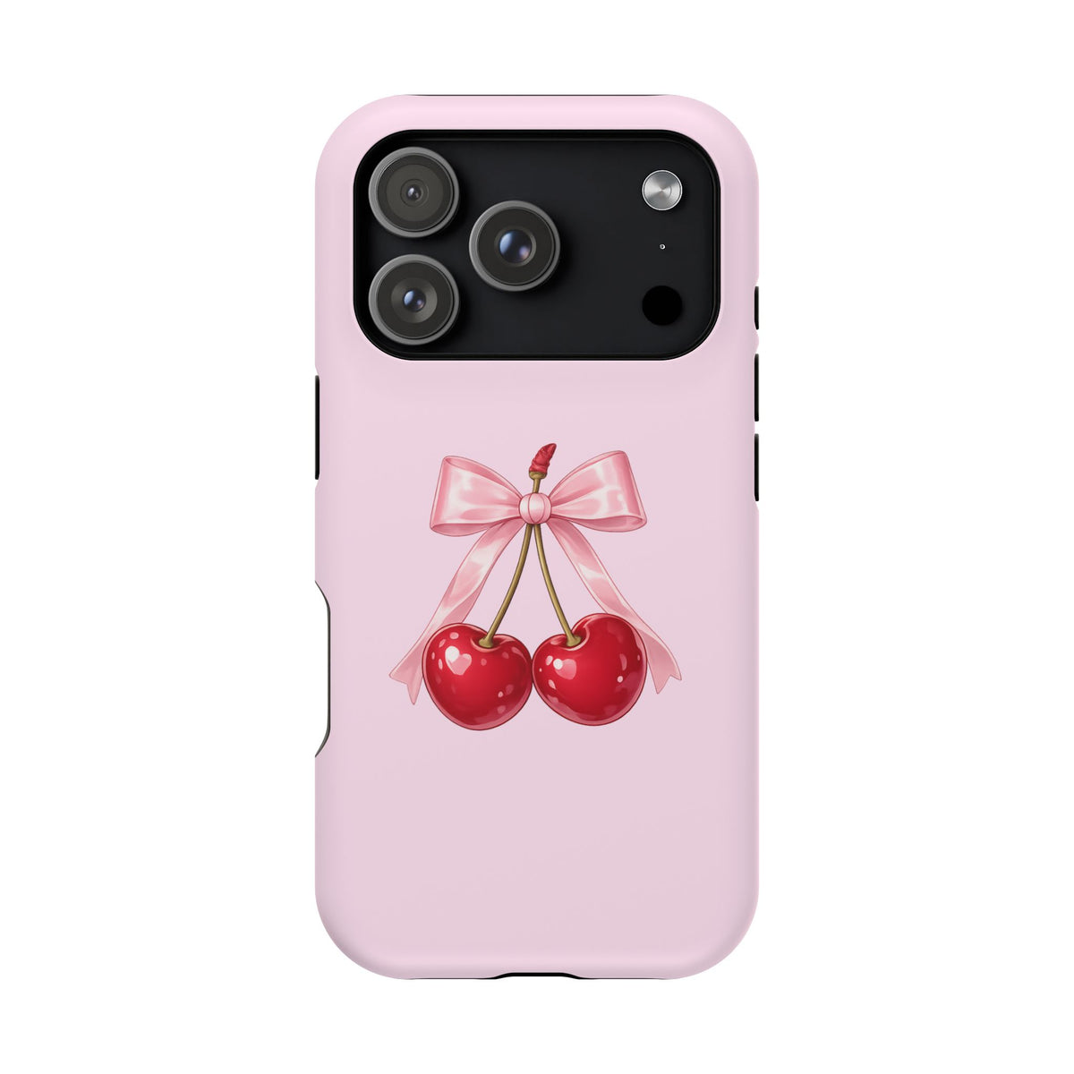 Cherry Bow Charm iPhone Case