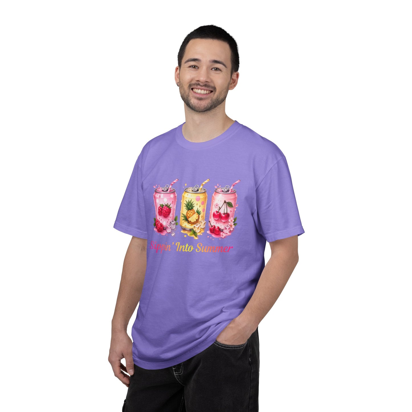 Sippin' Into Summer Fruit Soda Graphic T-Shirt