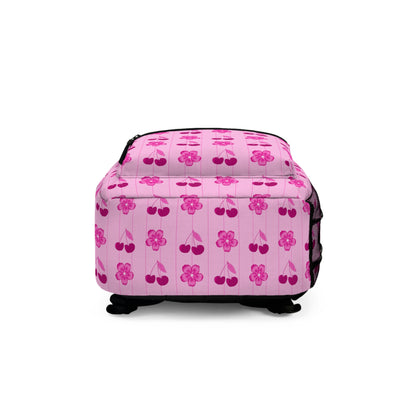 Floral Cherry Pink Backpack