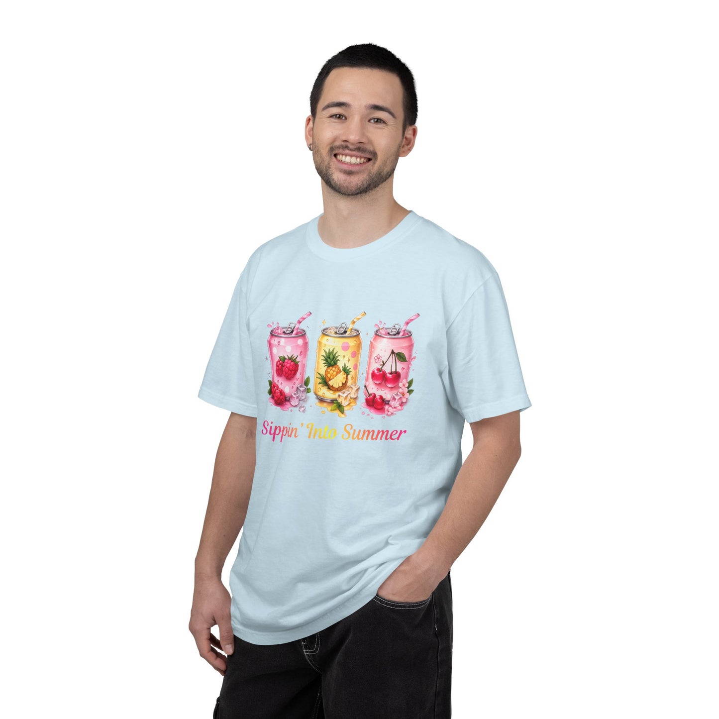 Sippin' Into Summer Fruit Soda Graphic T-Shirt
