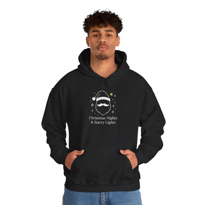 Starry Santa Hoodie Sweatshirt - Festive Holiday Christmas Clothing