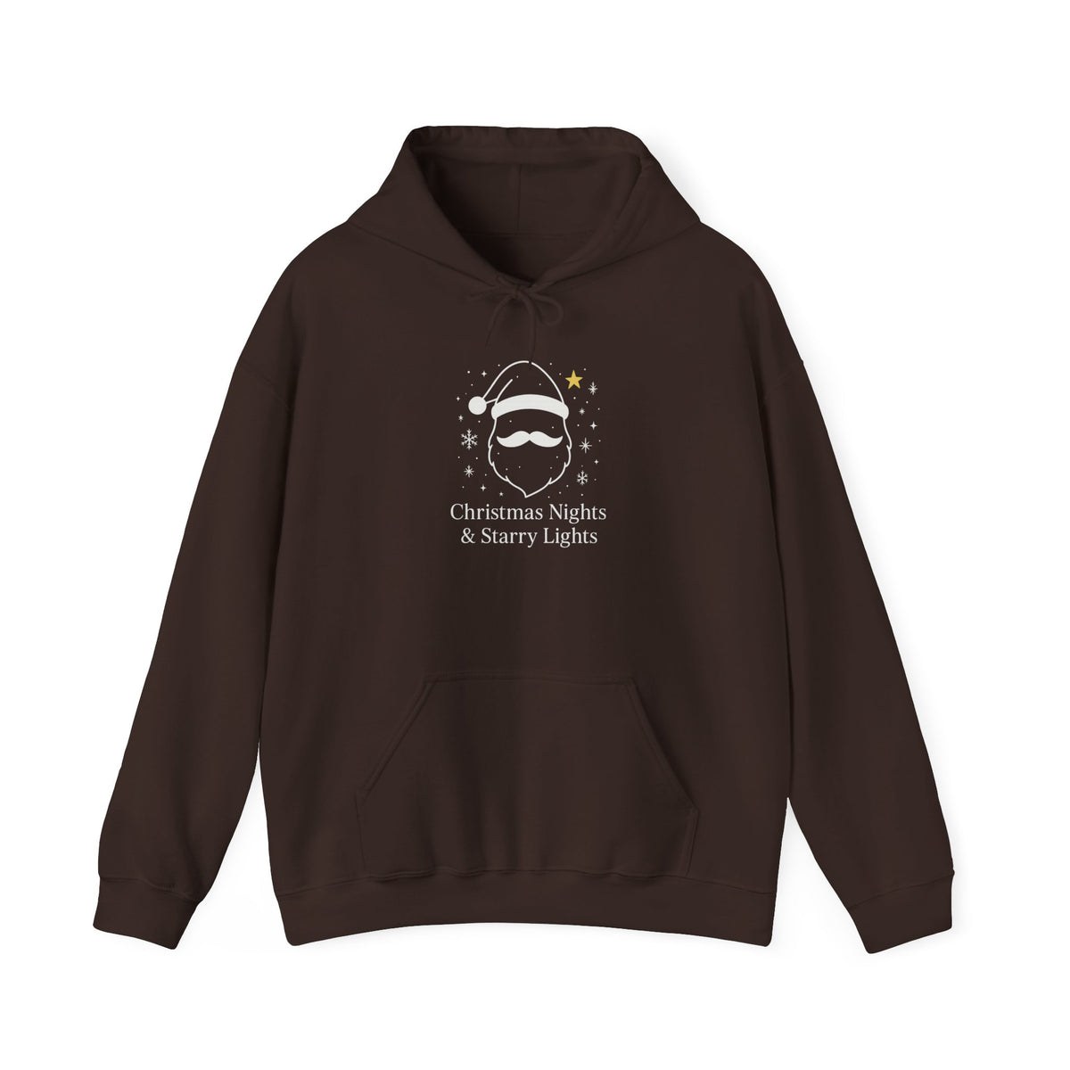 Starry Santa Hoodie Sweatshirt - Festive Holiday Christmas Clothing