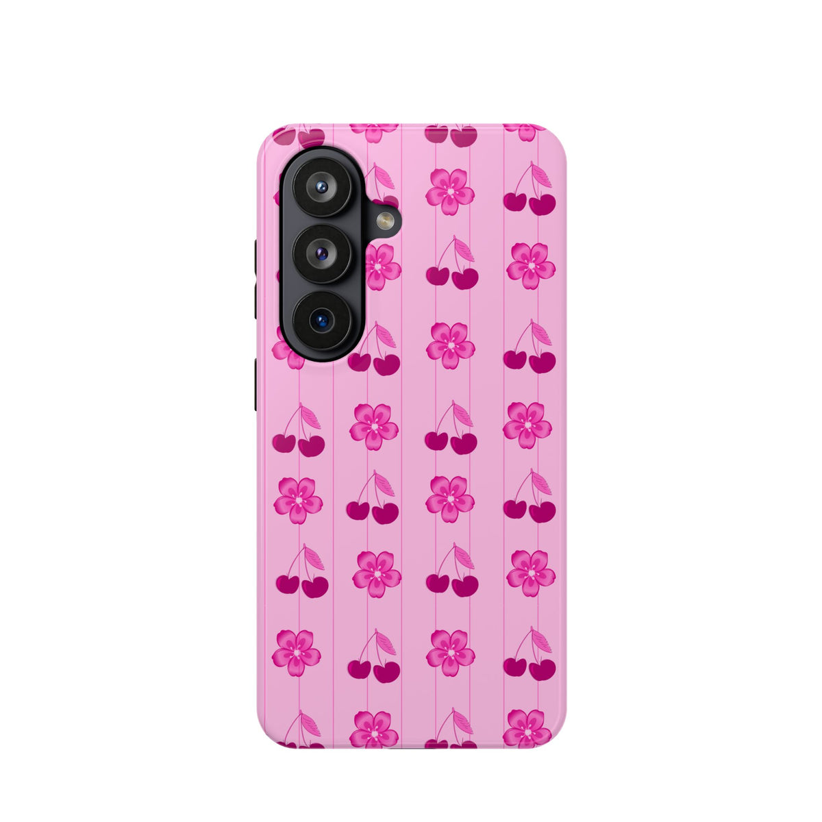 Pink Floral Cherry Tough Samsung Case