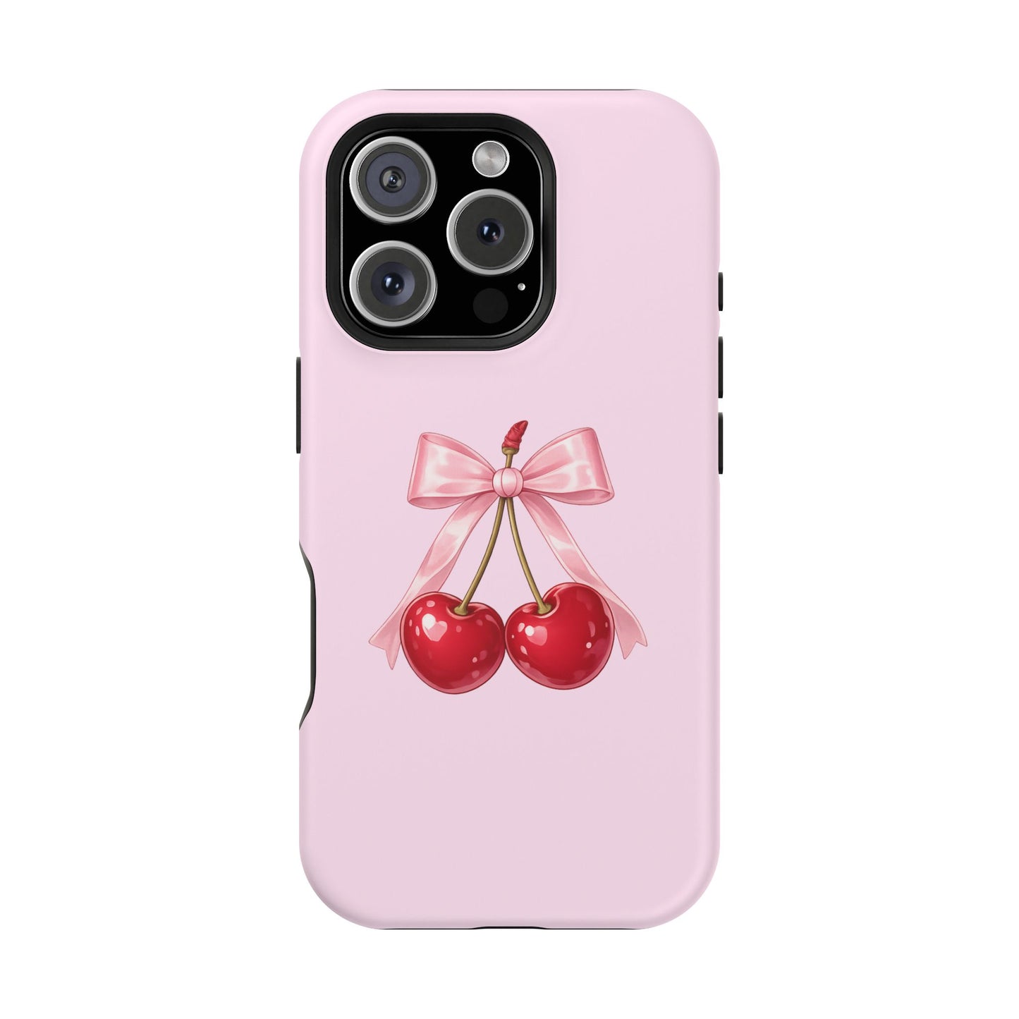 Cherry Bow Charm iPhone Case