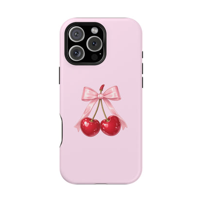 Cherry Bow Charm iPhone Case