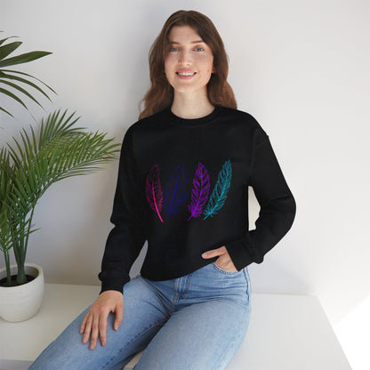 Bird's Feather Sweatshirt - Unisex Crewneck