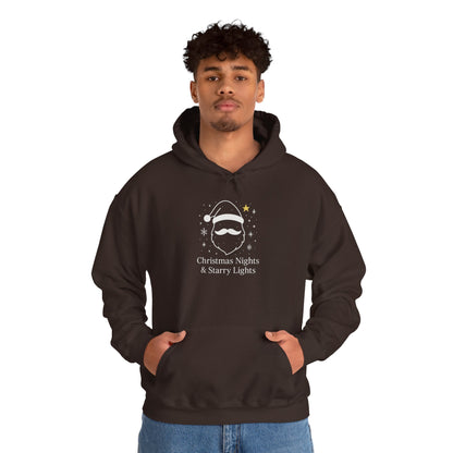 Starry Santa Hoodie Sweatshirt - Festive Holiday Christmas Clothing