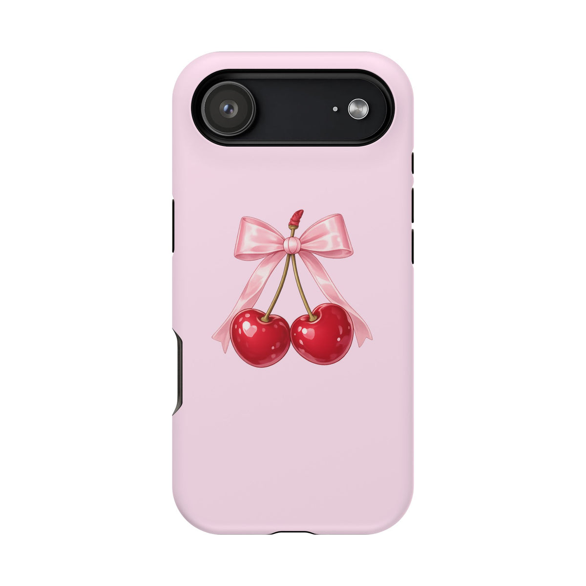 Cherry Bow Charm iPhone Case
