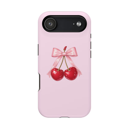 Cherry Bow Charm iPhone Case