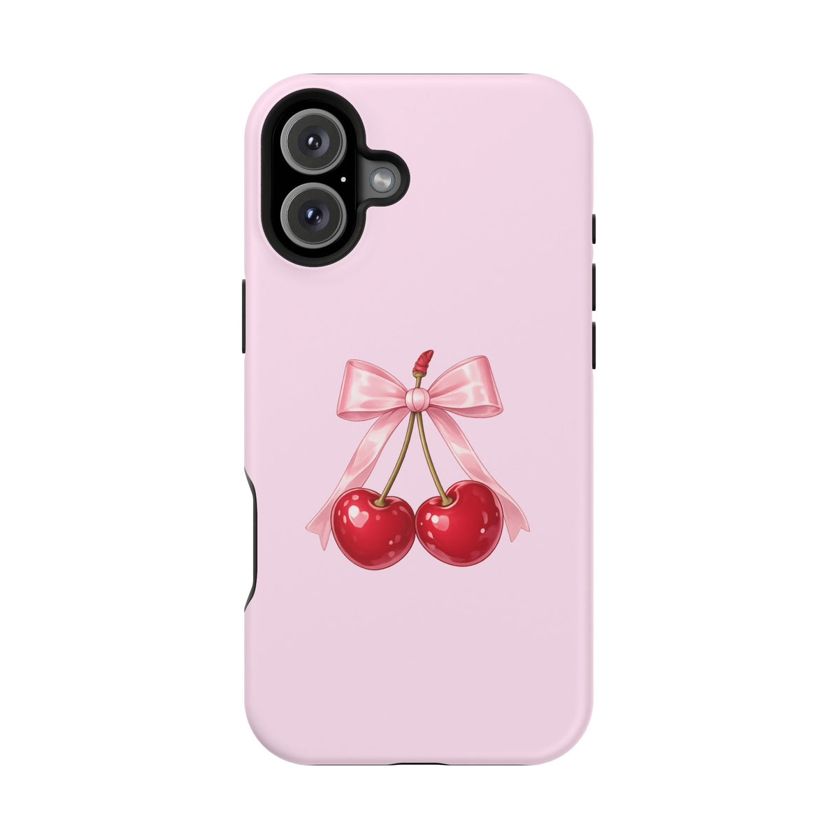 Cherry Bow Charm iPhone Case