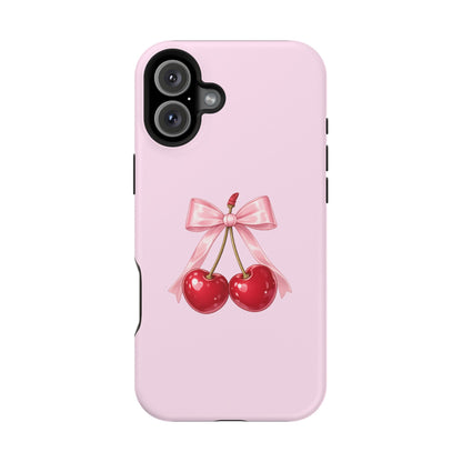 Cherry Bow Charm iPhone Case