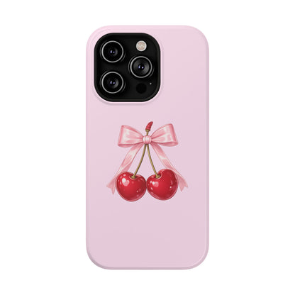 Cherry Bow Charm iPhone Case