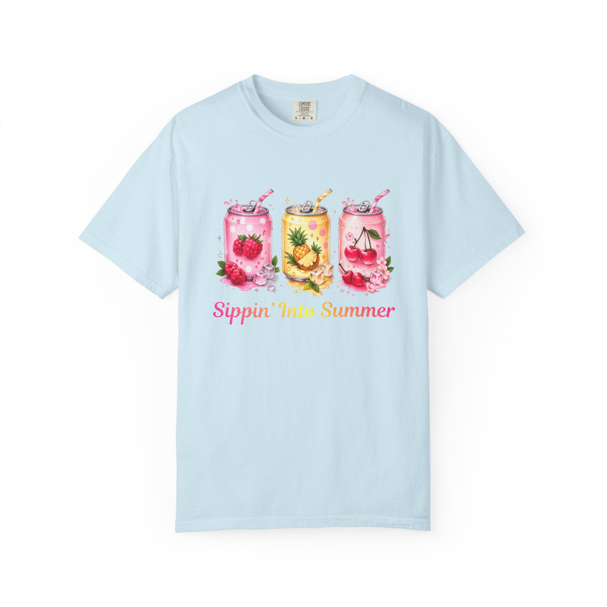 Sippin' Into Summer Fruit Soda Graphic T-Shirt