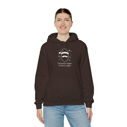 Starry Santa Hoodie Sweatshirt - Festive Holiday Christmas Clothing