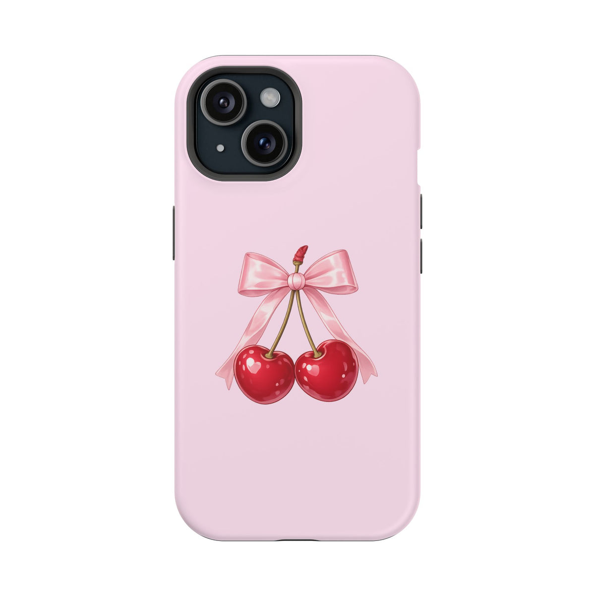 Cherry Bow Charm iPhone Case