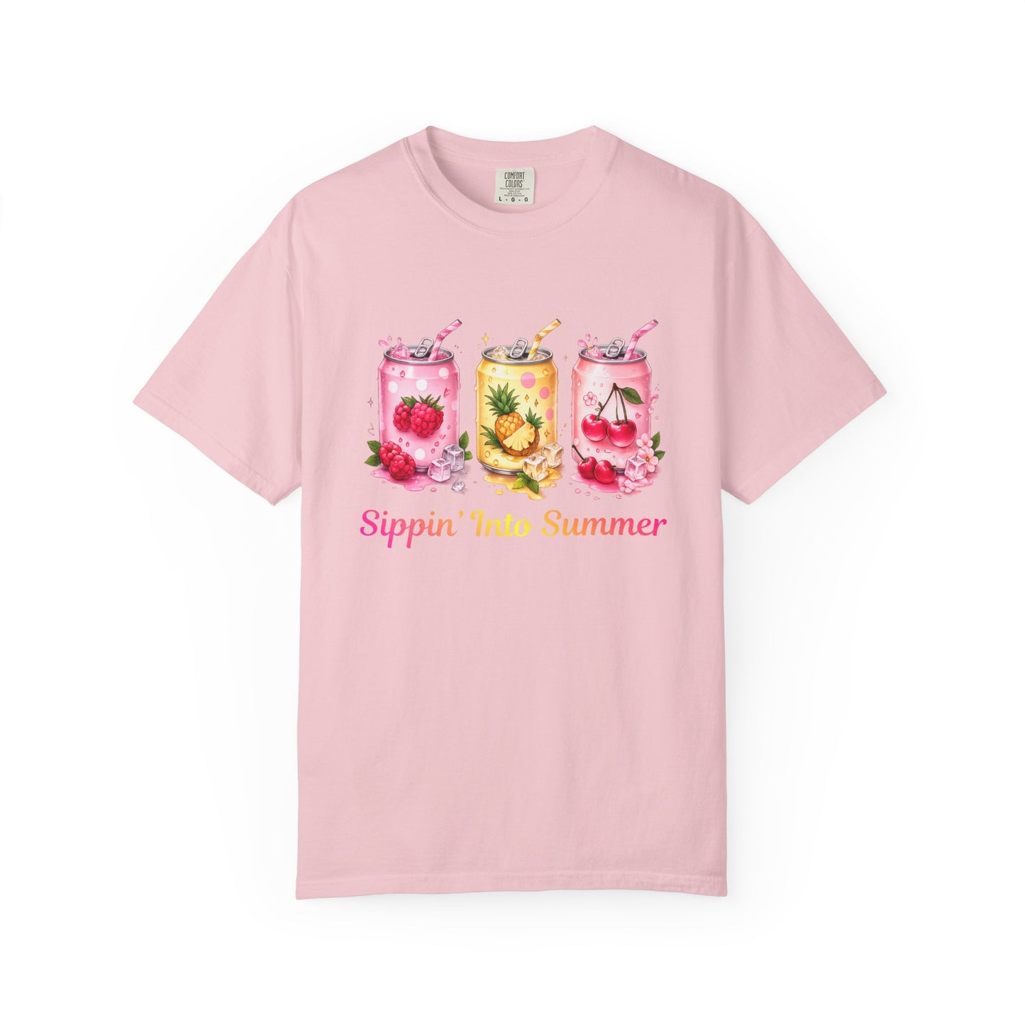 Sippin' Into Summer Fruit Soda Graphic T-Shirt