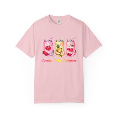 Sippin' Into Summer Fruit Soda Graphic T-Shirt