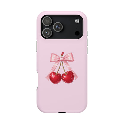 Cherry Bow Charm iPhone Case