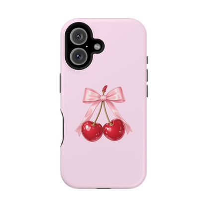 Cherry Bow Charm iPhone Case