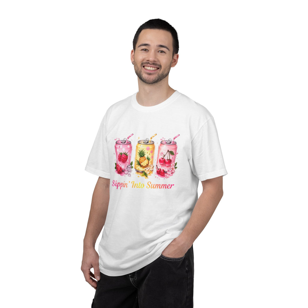 Sippin' Into Summer Fruit Soda Graphic T-Shirt