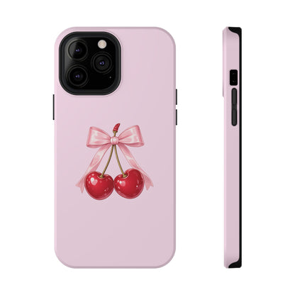 Cherry Bow Charm iPhone Case