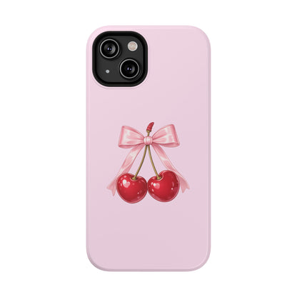 Cherry Bow Charm iPhone Case