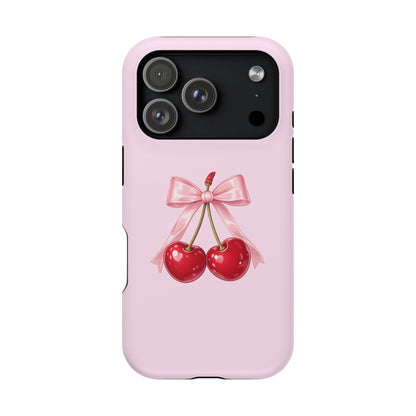 Cherry Bow Charm iPhone Case