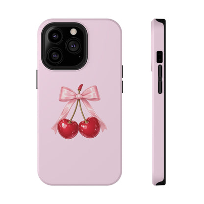 Cherry Bow Charm iPhone Case