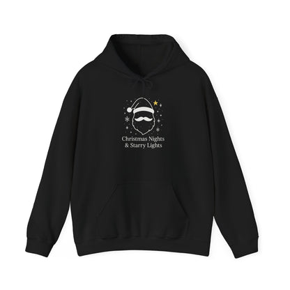 Starry Santa Hoodie Sweatshirt - Festive Holiday Christmas Clothing