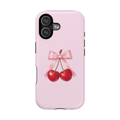 Cherry Bow Charm iPhone Case