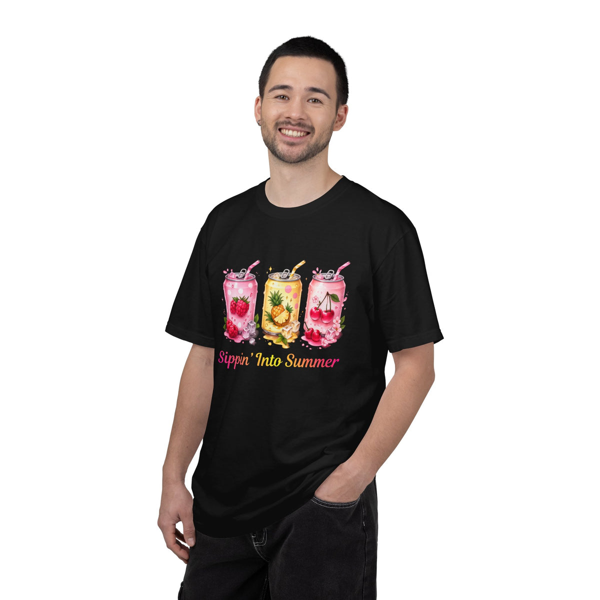 Sippin' Into Summer Fruit Soda Graphic T-Shirt
