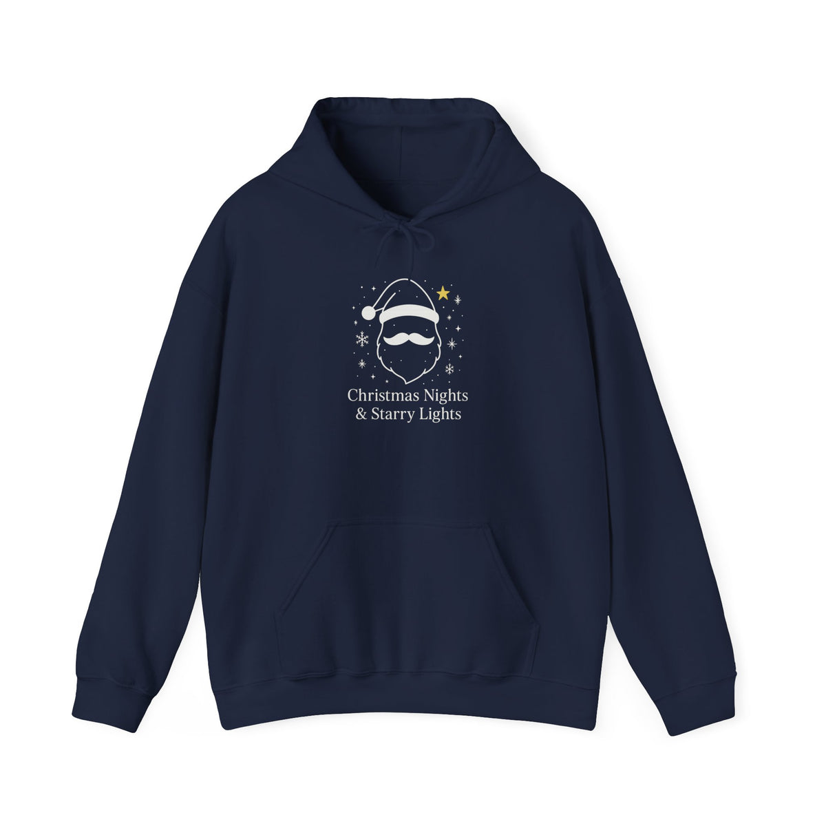 Starry Santa Hoodie Sweatshirt - Festive Holiday Christmas Clothing