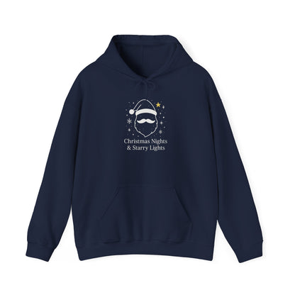 Starry Santa Hoodie Sweatshirt - Festive Holiday Christmas Clothing