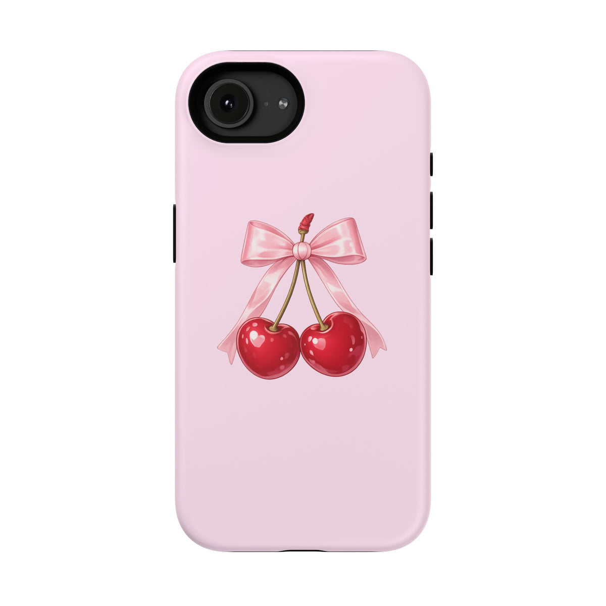 Cherry Bow Charm iPhone Case