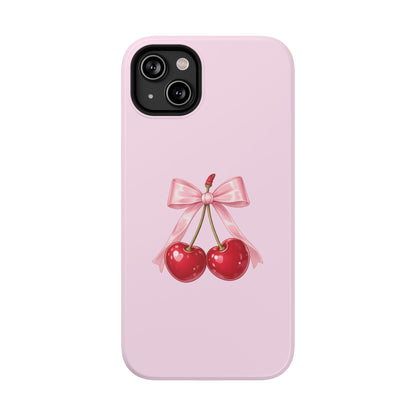Cherry Bow Charm iPhone Case