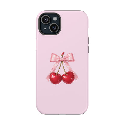Cherry Bow Charm iPhone Case